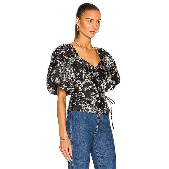 Jonathan Simkhai Taylor Wrap Top - Picture 3 of 11